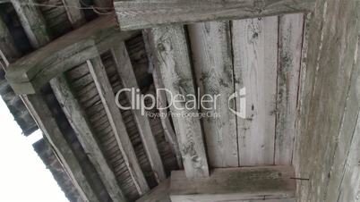 The old roof of an old house