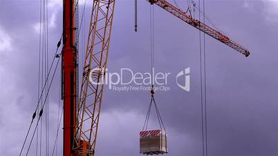 A crane loading some cargo