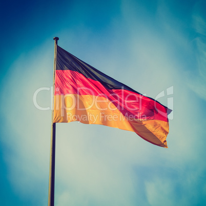 Retro look German flag