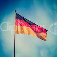 Retro look German flag