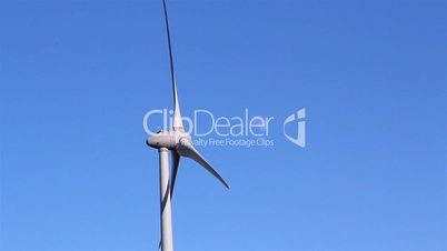 The windmills propeller is turning