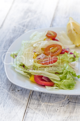 Green Salad on a Plate