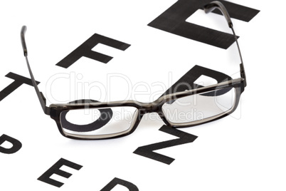 Glasses and eyesight test