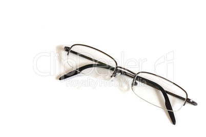 Frameless Glasses on White