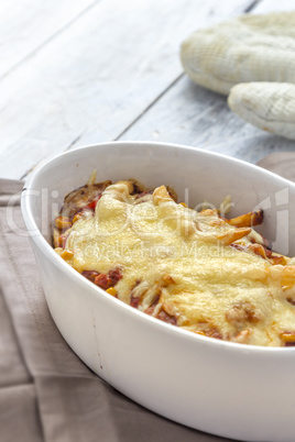 Chilli Cheese fries caserole