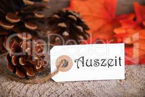 Autumn Label with Auszeit