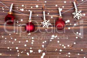 Snowflakes and Christmas Balls on Line II