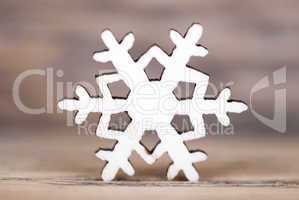 Snowflake on Wood