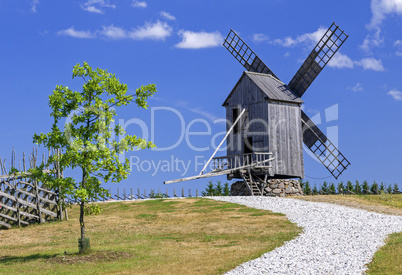 Wooden windmill