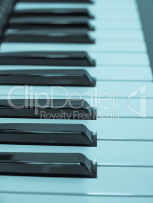 Music keyboard keys