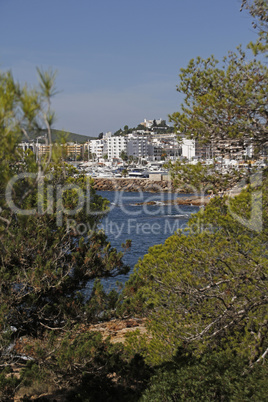 Blick auf Santa Eulalia, Ibiza