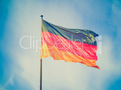 Retro look German flag