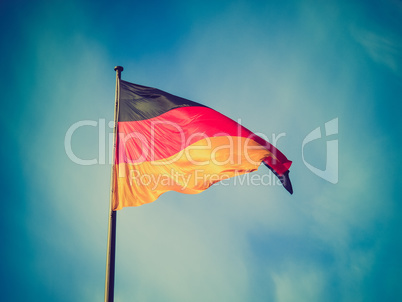 Retro look German flag