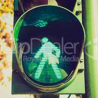 Retro look Green light