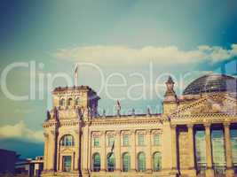 Retro look Reichstag Berlin