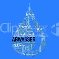 Wassertropfen - Wordcloud