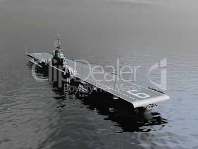 Aircraft carrier - 3D render