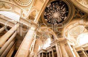 Paris, France - Famous Pantheon interior. UNESCO World Heritage