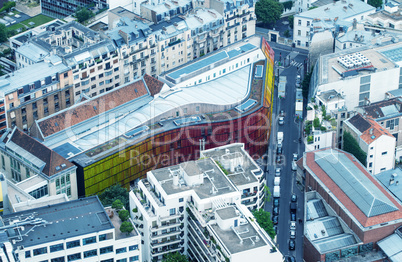 PARIS - JUNE 23, 2014: Aerial view of Ecole d'Enseignement Super