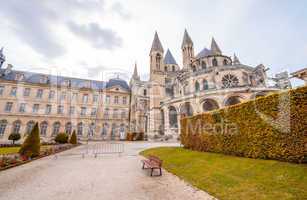 Chateau Ducal, a castle in the center of the city Caen, France