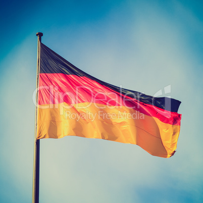 Retro look German flag