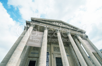 The Pantheon facade in Paris