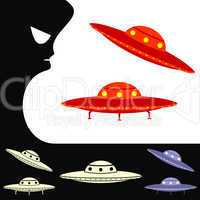 UFO. Set of objects