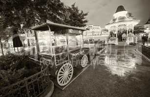 PARIS - JUNE 16, 2014: Popcorn train in Disneyland Park, Paris,