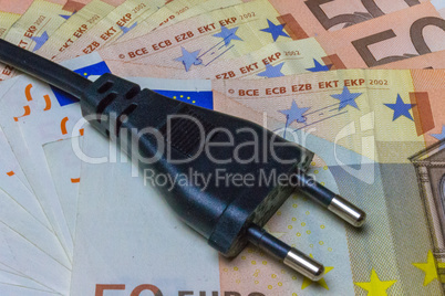 Stecker mit Banknoten