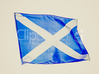 Retro look Scottish flag