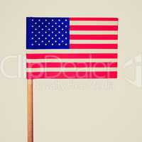 Retro look American flag