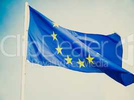 Retro look Flag of Europe