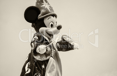 PARIS - JUNE 16, 2014: Disney Characters Parade in Disneyland Pa
