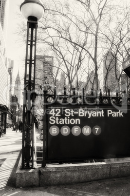 Traffic Signs in Manhattan, New York City