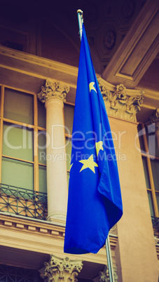 Retro look European flag