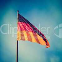 Retro look German flag