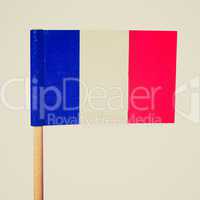 Retro look French flag