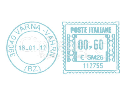 Postage meter stamp