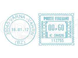 Postage meter stamp