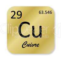 Copper element, french cuivre