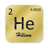 Helium element, french
