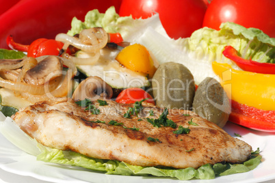 Gegrilltes Putenschnitzel