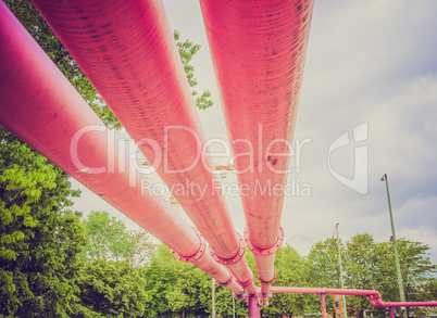 Retro look Berlin water pipes