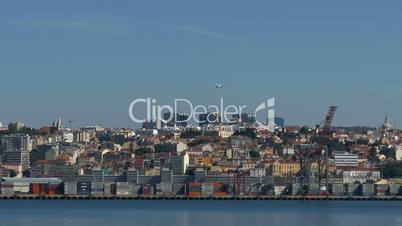 Panoramic View on the Lisbon and River, Portugal