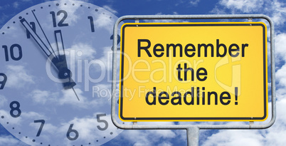 Remember the deadline !