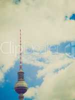 Retro look TV Tower Berlin