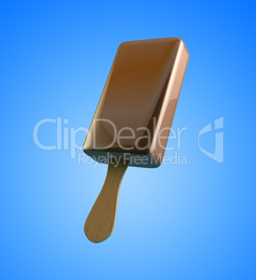 chocolate ice cream 3d Illustrations.