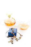 necklace perfume and candle