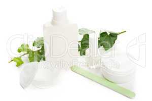 white beauty products