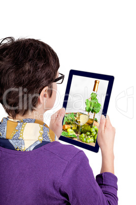 Woman with Tablet PC